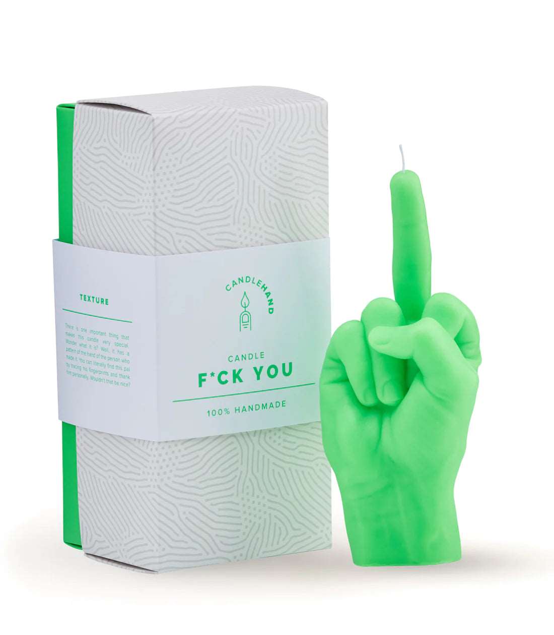 Bougie F*ck vert fluo