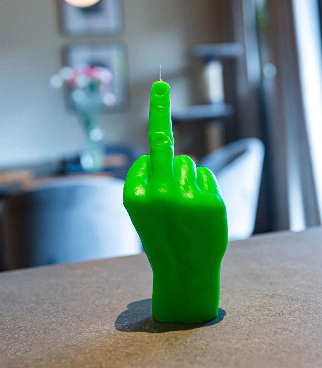 Bougie F*ck vert fluo