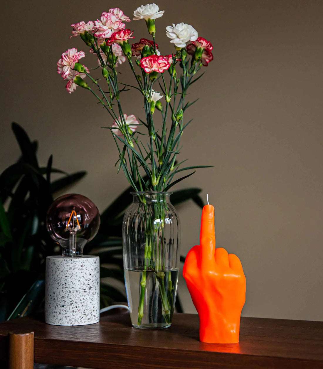 Bougie F*ck orange fluo