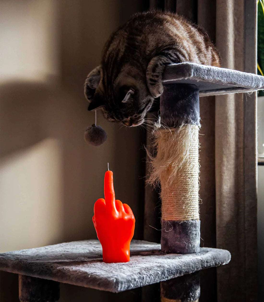 Bougie F*ck orange fluo