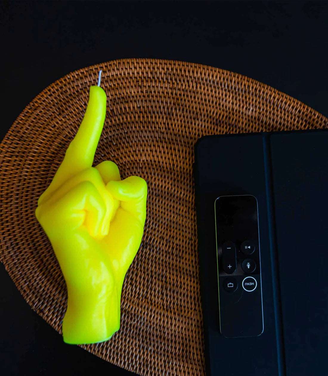 Bougie F*ck jaune fluo