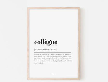 Printable Colleague Poster