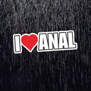 Autocollant I love anal