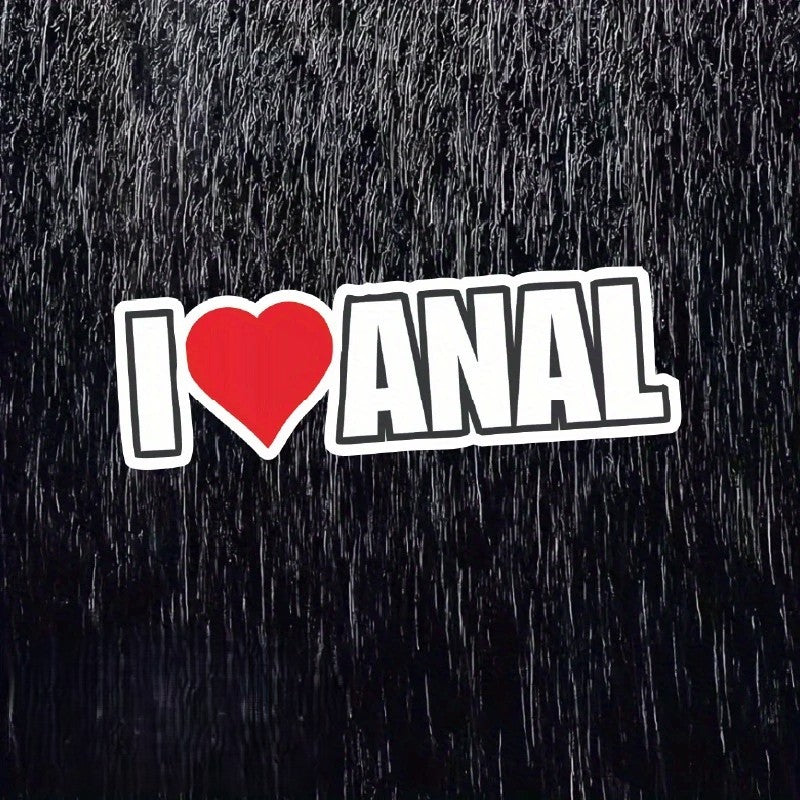 Autocollant I love anal