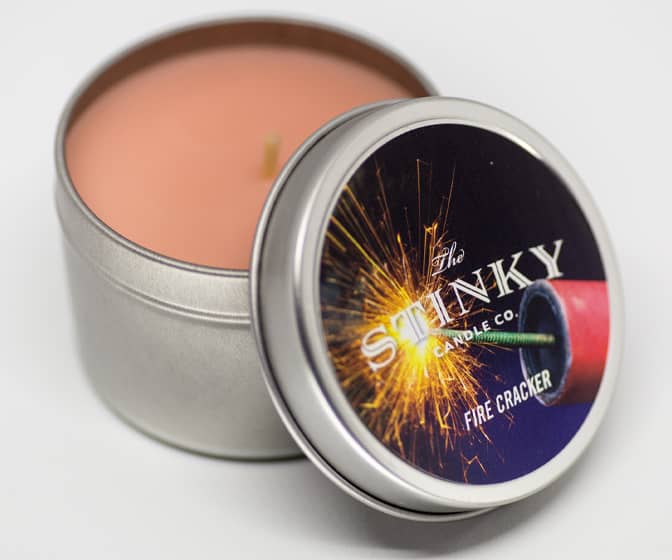 Firecracker scented candle