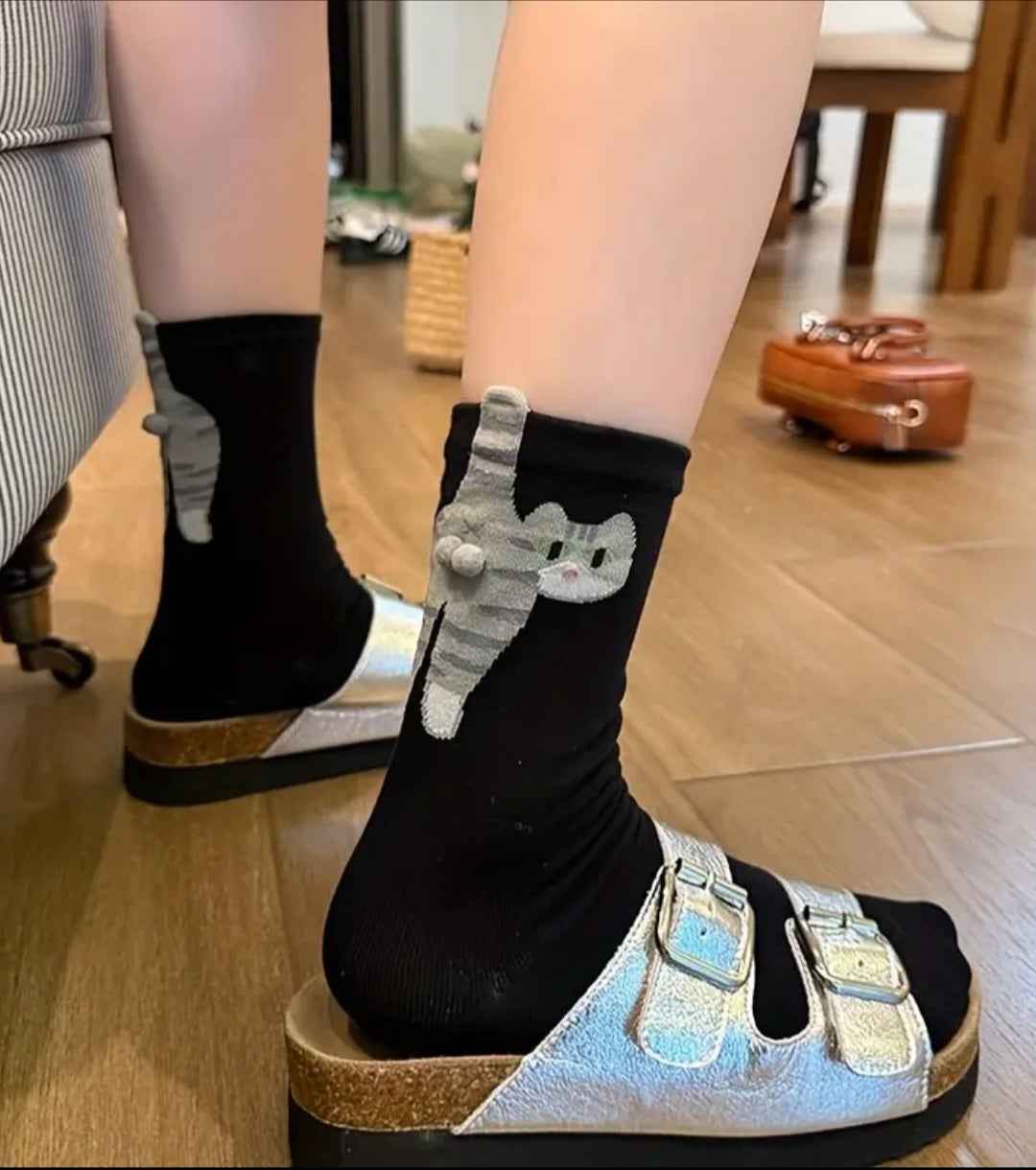 Chaussettes couilles de chat