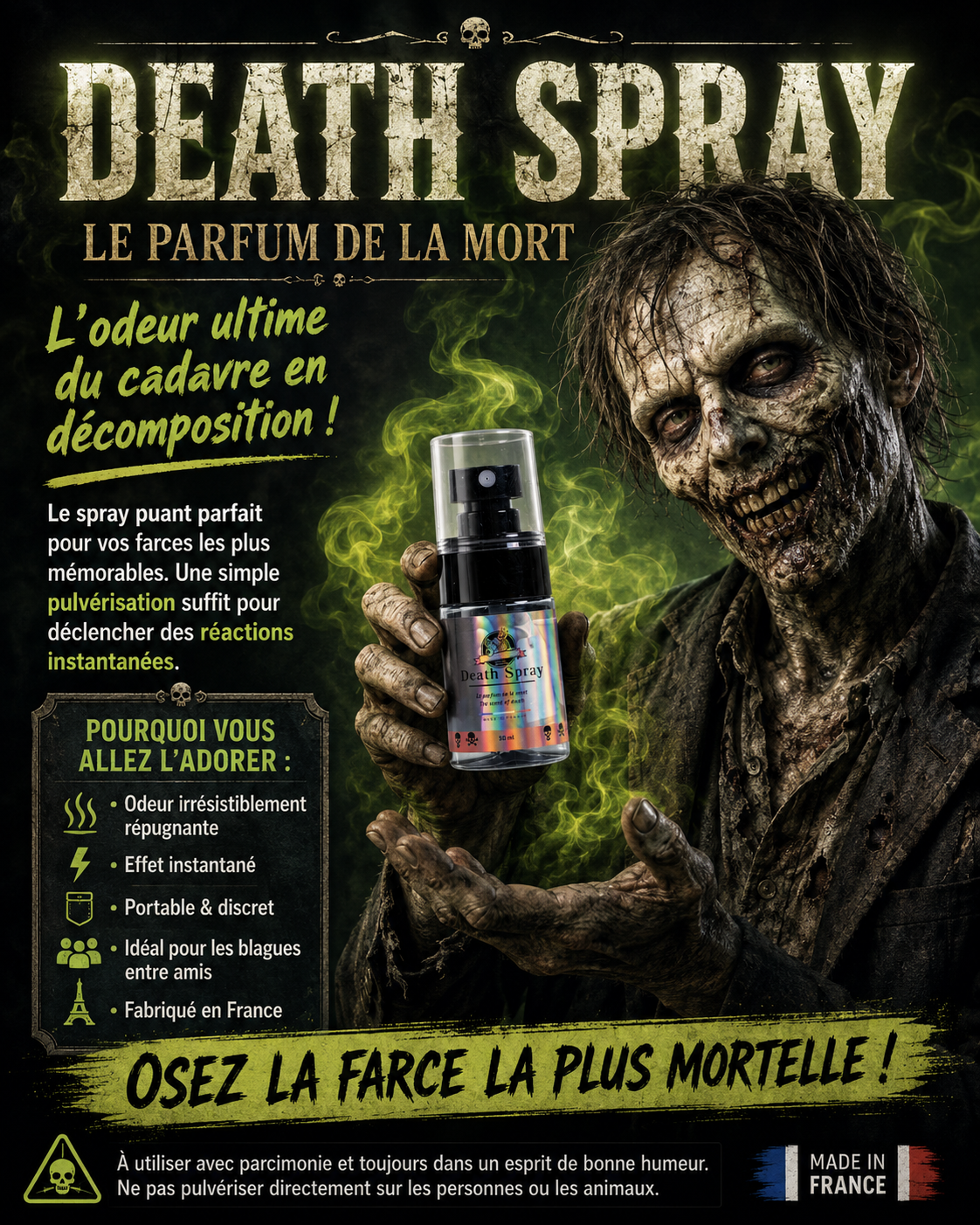 Death Spray, le parfum de la mort