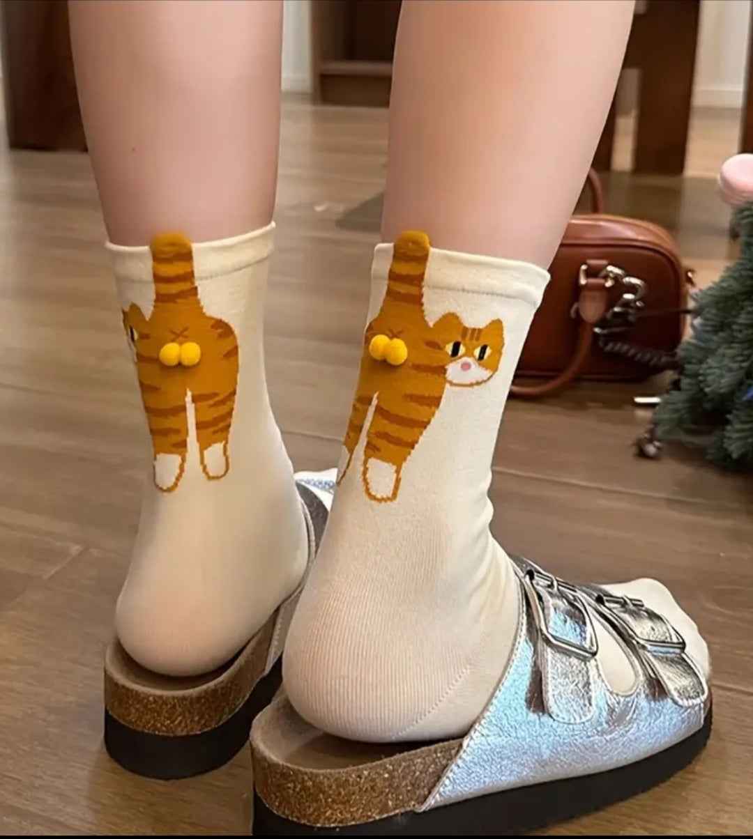 Chaussettes couilles de chat