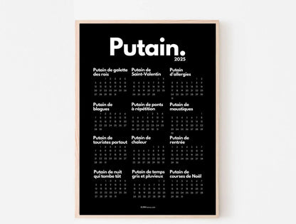 Printable 2025 Fucking Calendar