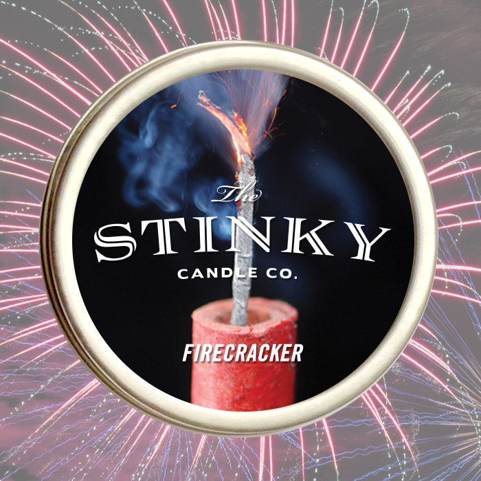 Firecracker scented candle