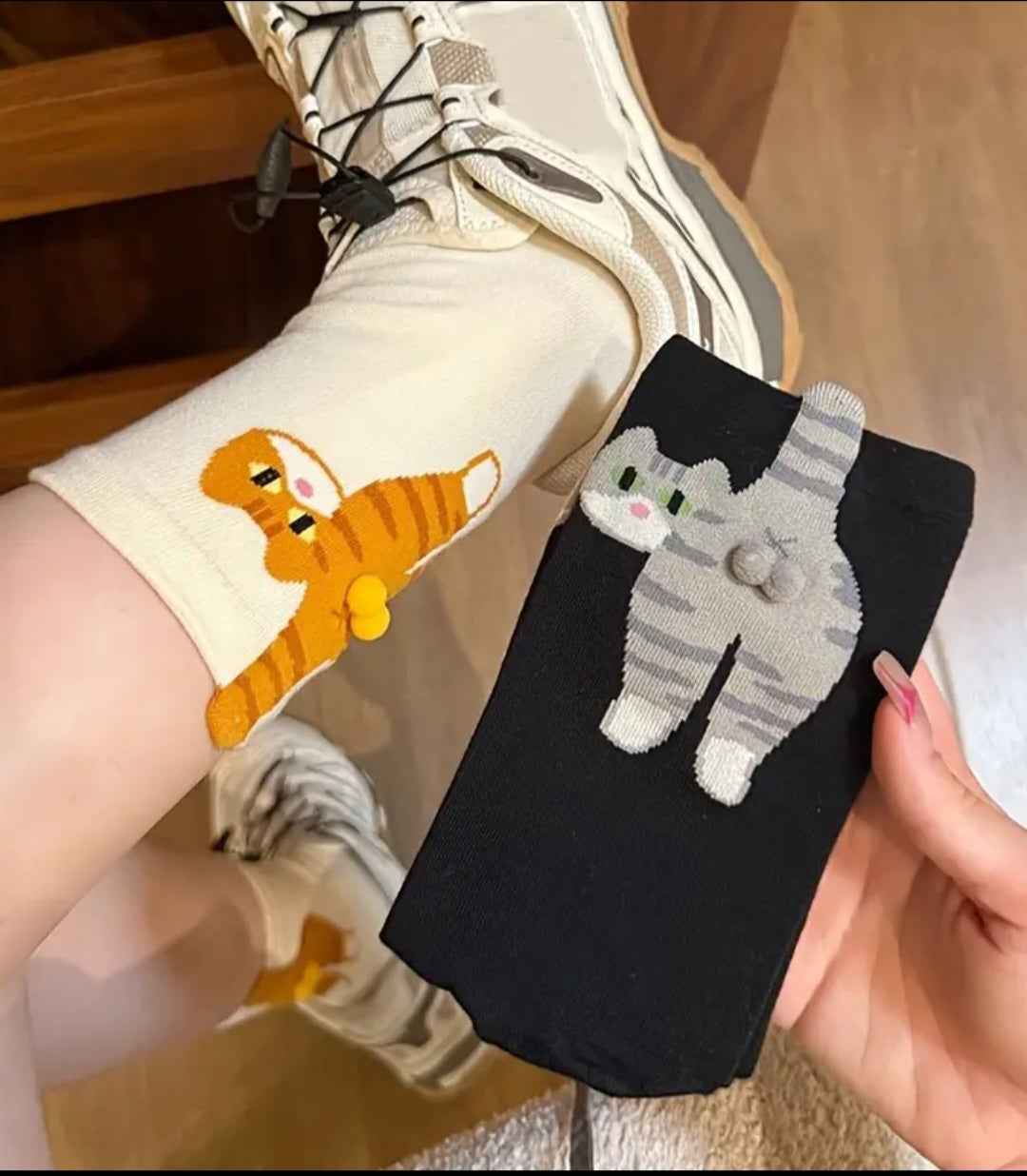 Chaussettes couilles de chat