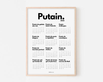 Printable 2025 Fucking Calendar