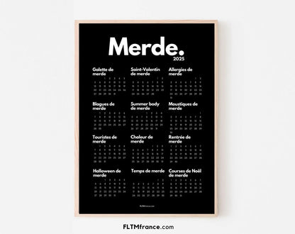 Shit Calendar 2025 to print