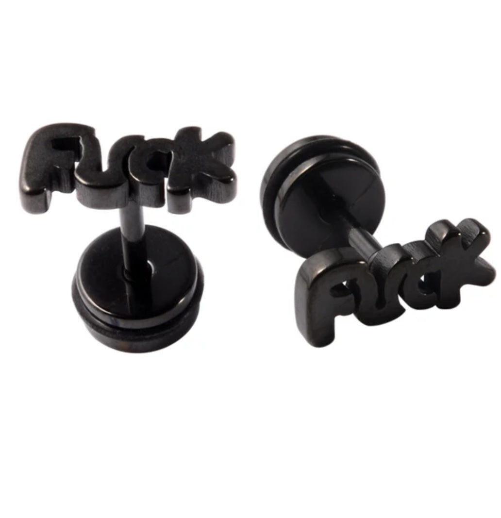 Boucles d'oreilles F*ck