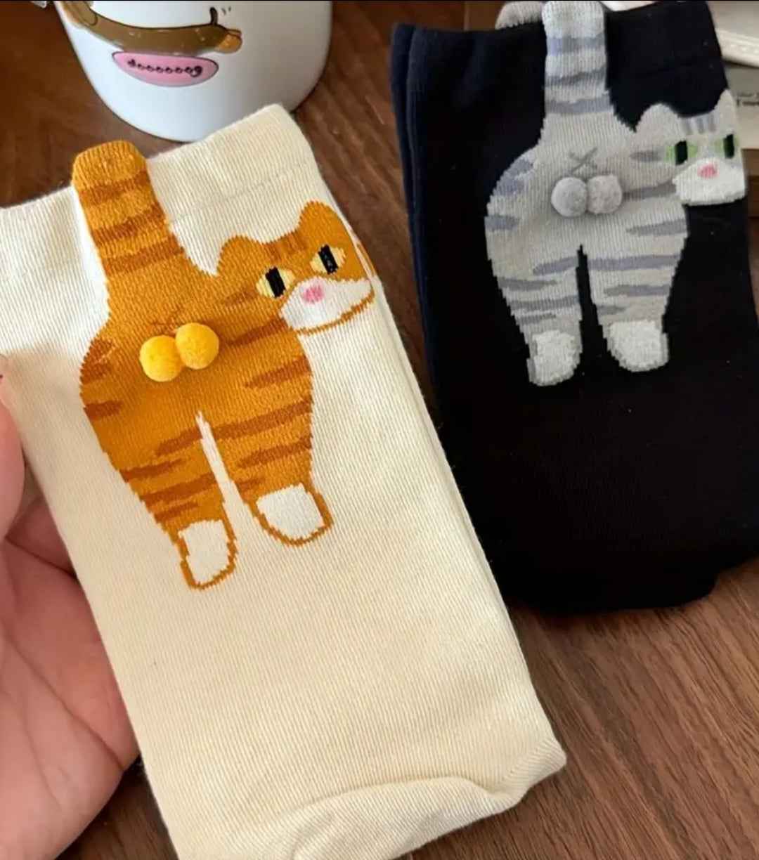 Chaussettes couilles de chat