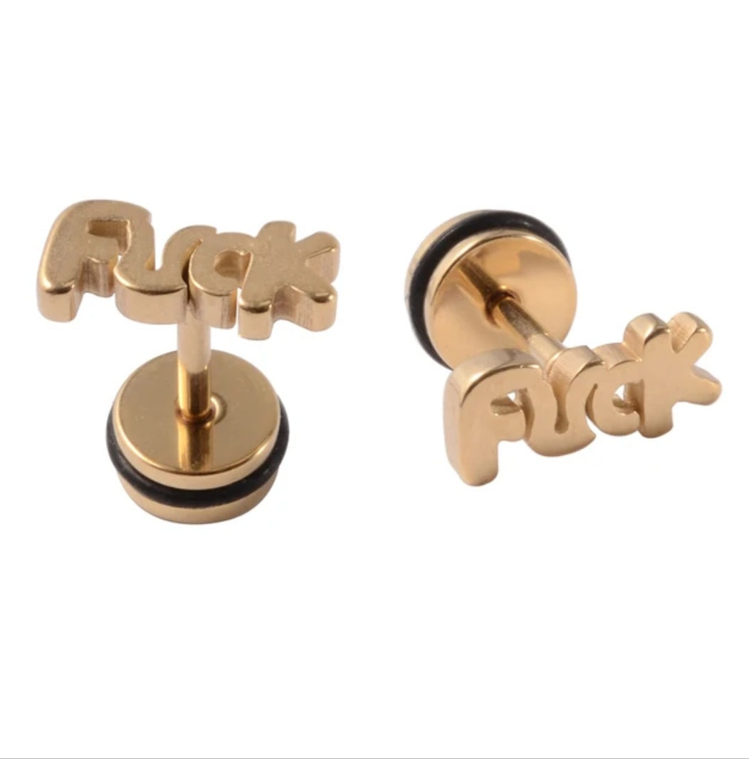 Boucles d'oreilles F*ck