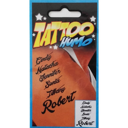 Humorous temporary tattoos