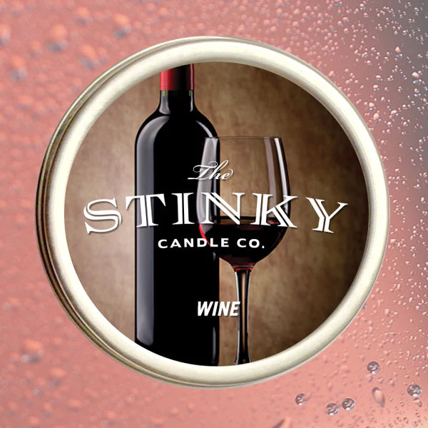 Red wine scented candle