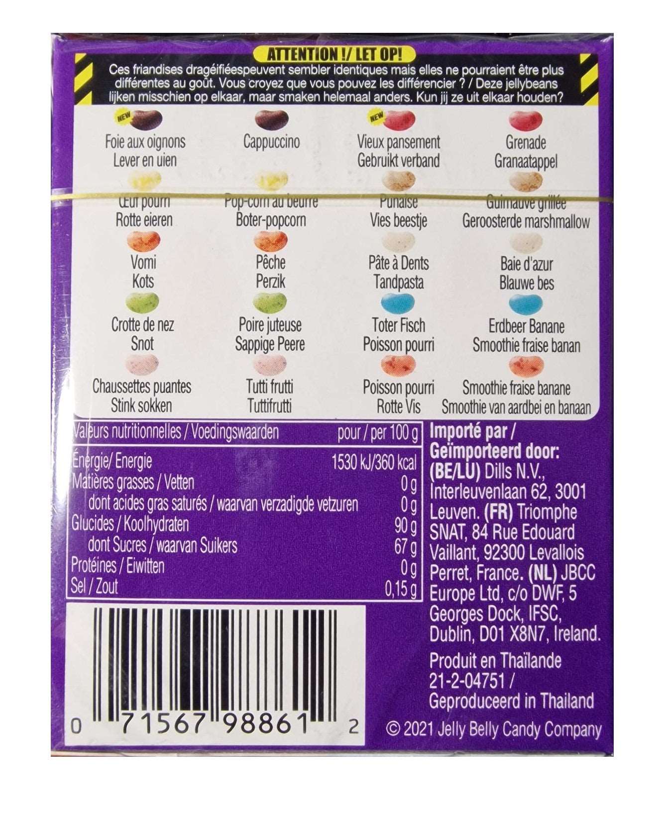 Bean Boozled 6th, les bonbons aux goûts très étranges