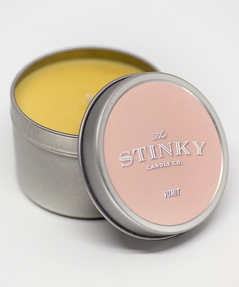 Bougie senteur vomi
